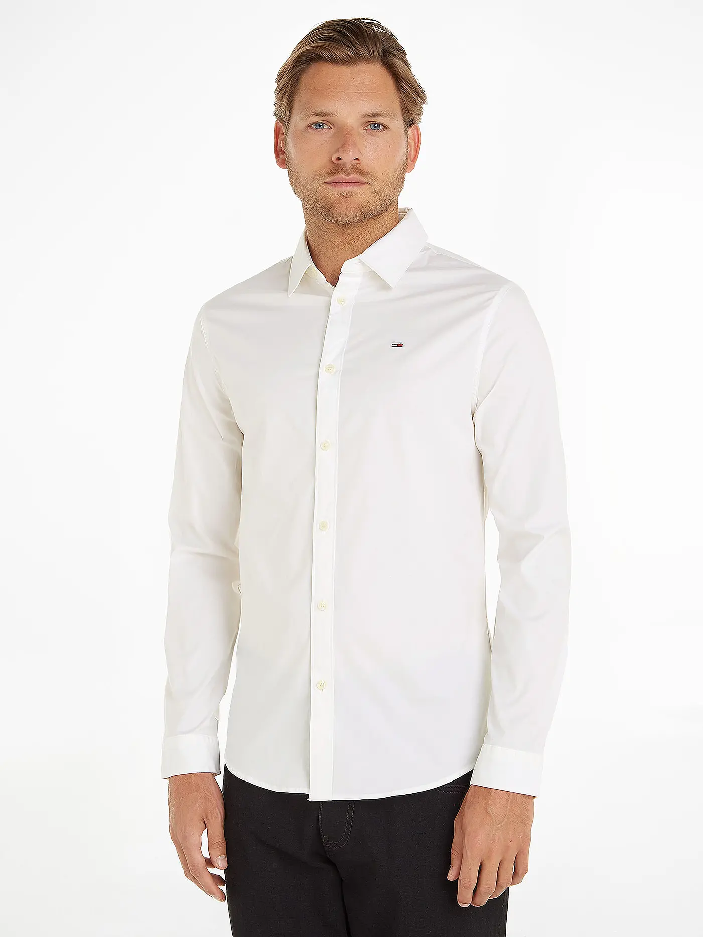 TOMMY JEANS | Hemd Slim Fit SABIM | blau